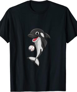 Base ball Love Killer Whale Orca Lover Anima Womens T-Shirt