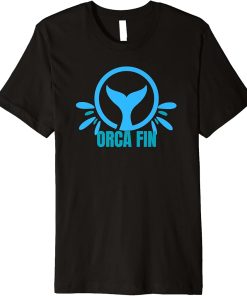 Whale Tail in Waves Orca Family Whale Fin Ocean Men Women Premium T-Shirt