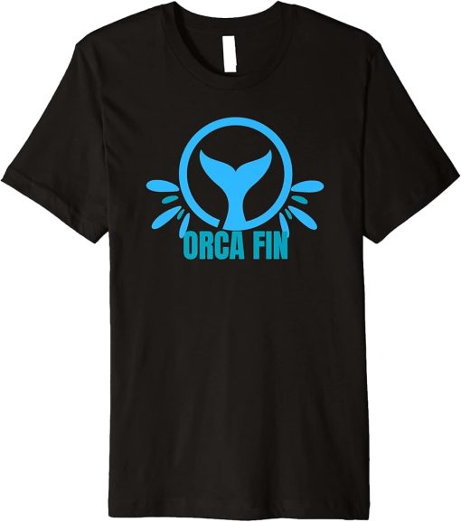 Whale Tail in Waves Orca Family Whale Fin Ocean Men Women Premium T-Shirt