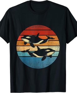 Retro Killer Whale T-Shirt