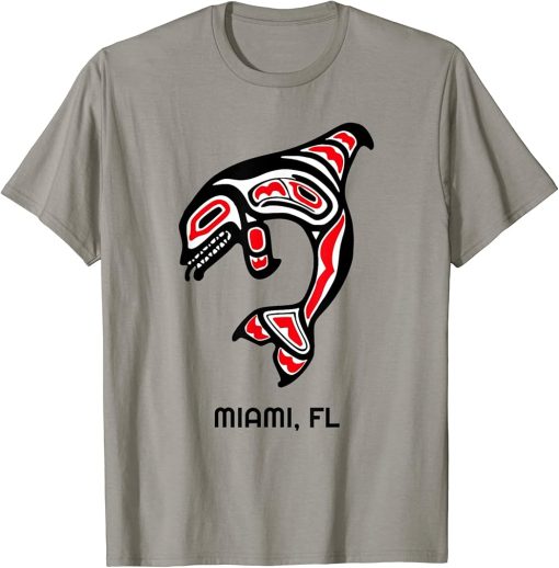 Miami FL Native American Indian Orca Killer Whales T-Shirt