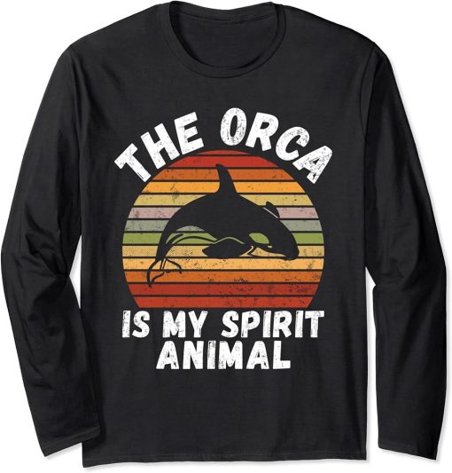 The Orca is my Spirit Animal Orca Whale Long Sleeve T-Shirt